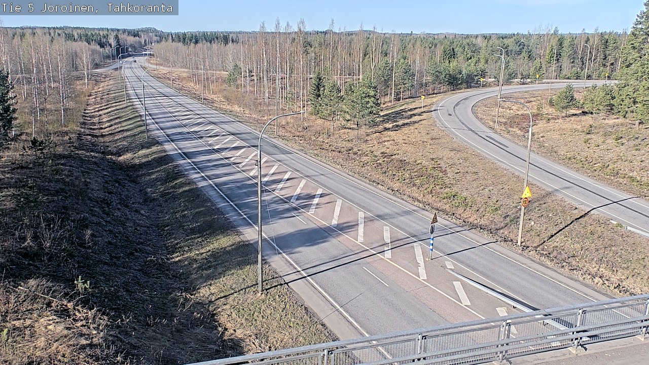Weather Camera Image Väg 5 Jorois, Tahkoranta, Joroinen, Pohjois-Savo