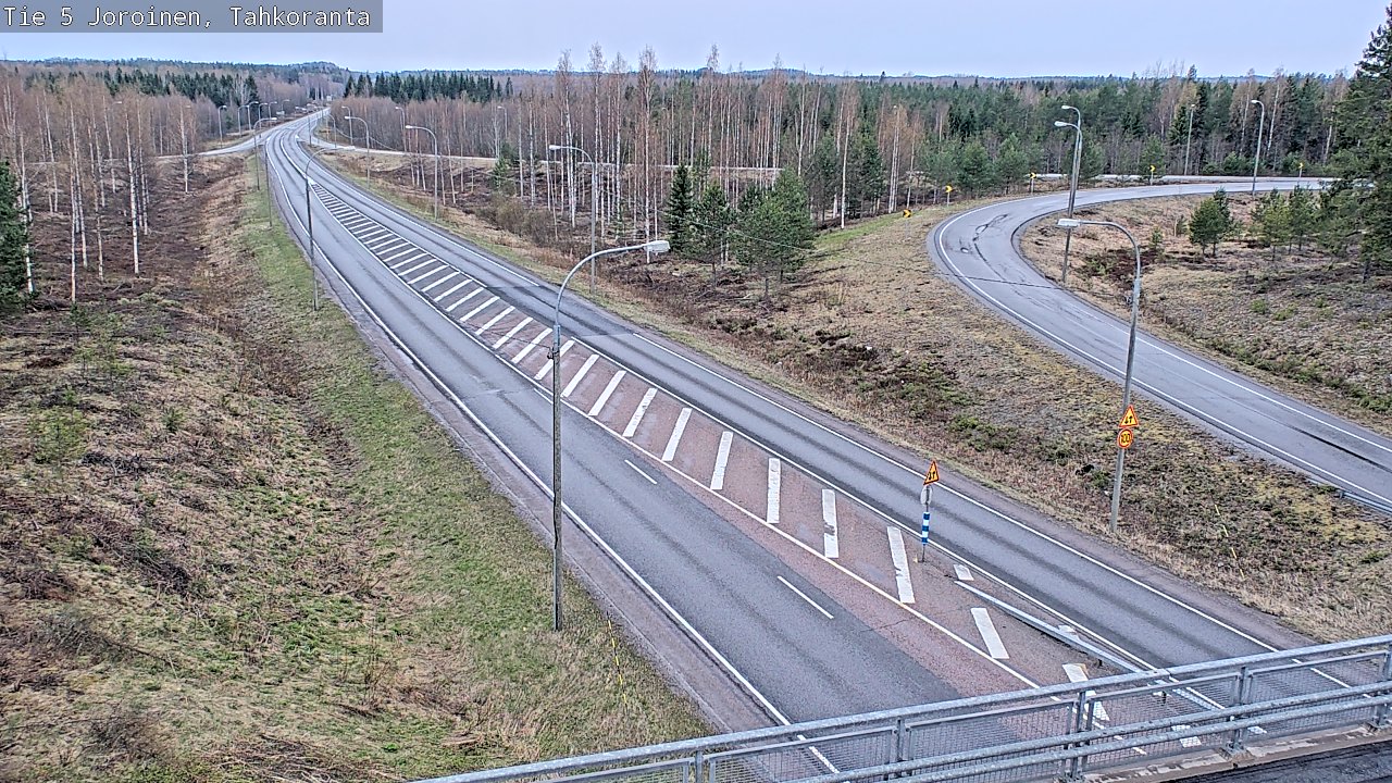 Weather Camera Image Väg 5 Jorois, Tahkoranta, Joroinen, Pohjois-Savo