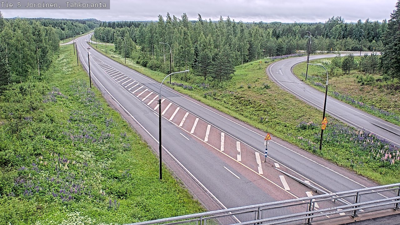 Weather Camera Image Väg 5 Jorois, Tahkoranta, Joroinen, Pohjois-Savo