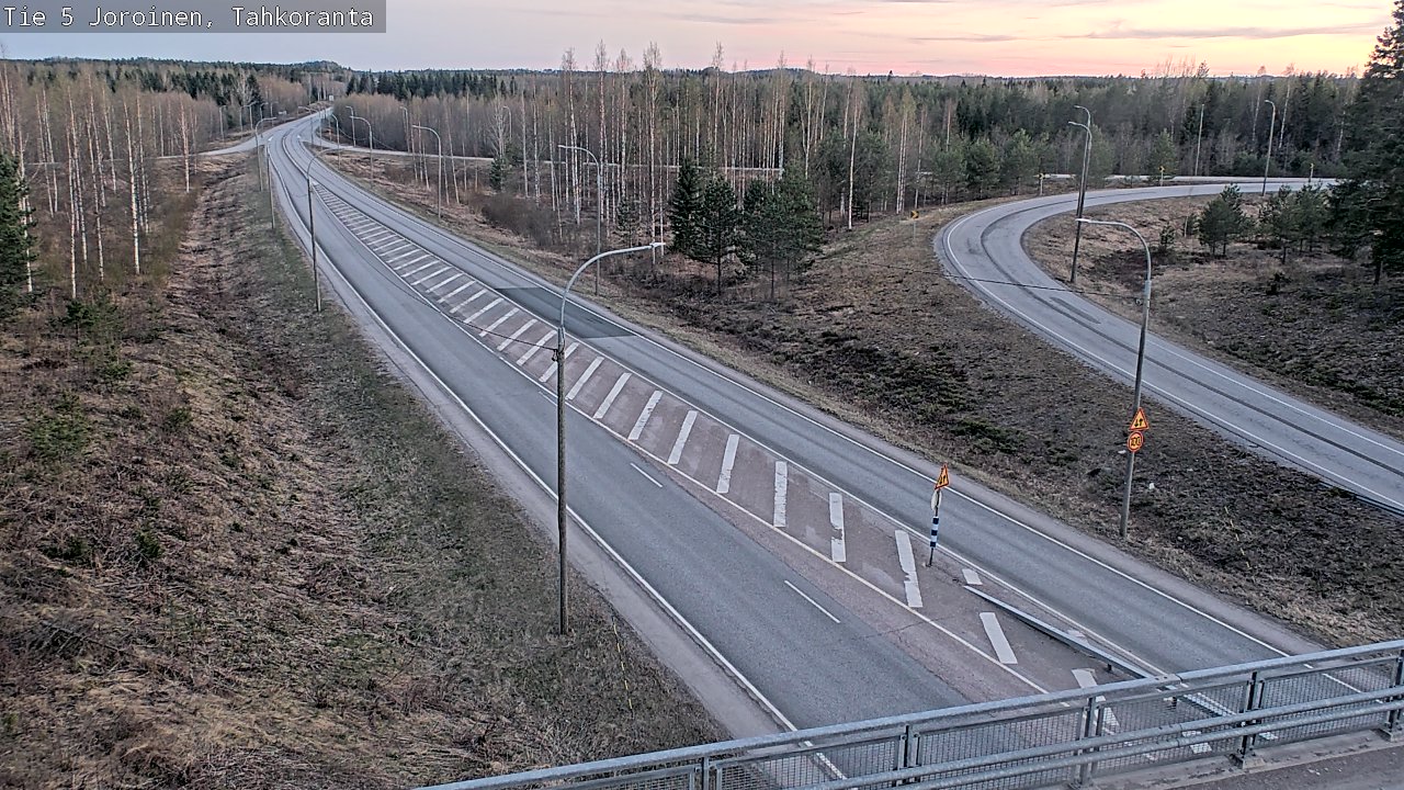 Weather Camera Image Väg 5 Jorois, Tahkoranta, Joroinen, Pohjois-Savo
