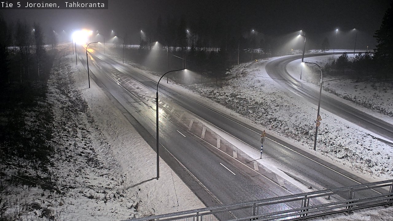 Weather Camera Image Väg 5 Jorois, Tahkoranta, Joroinen, Pohjois-Savo