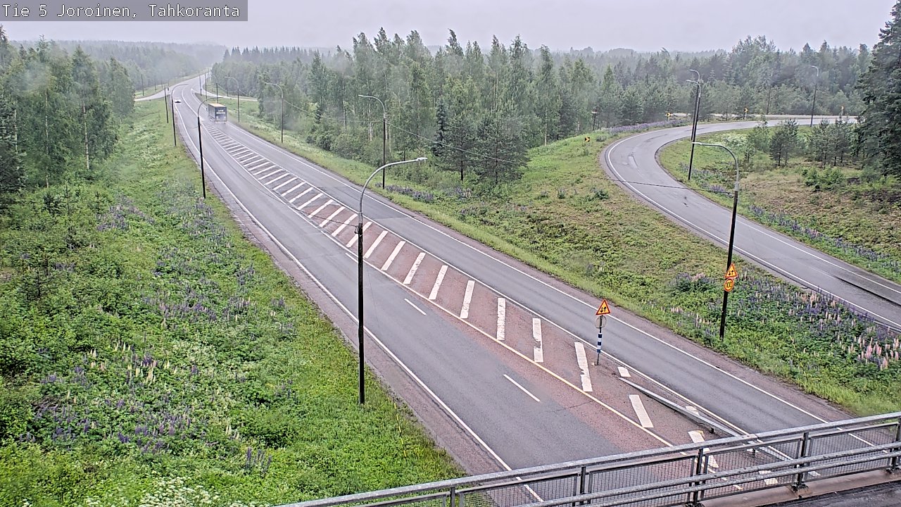 Weather Camera Image Väg 5 Jorois, Tahkoranta, Joroinen, Pohjois-Savo