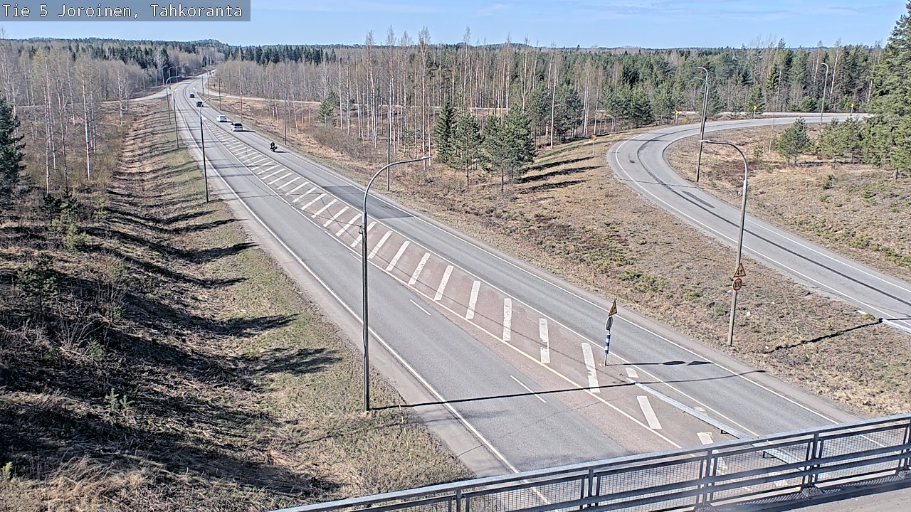 Weather Camera Image Väg 5 Jorois, Tahkoranta, Joroinen, Pohjois-Savo
