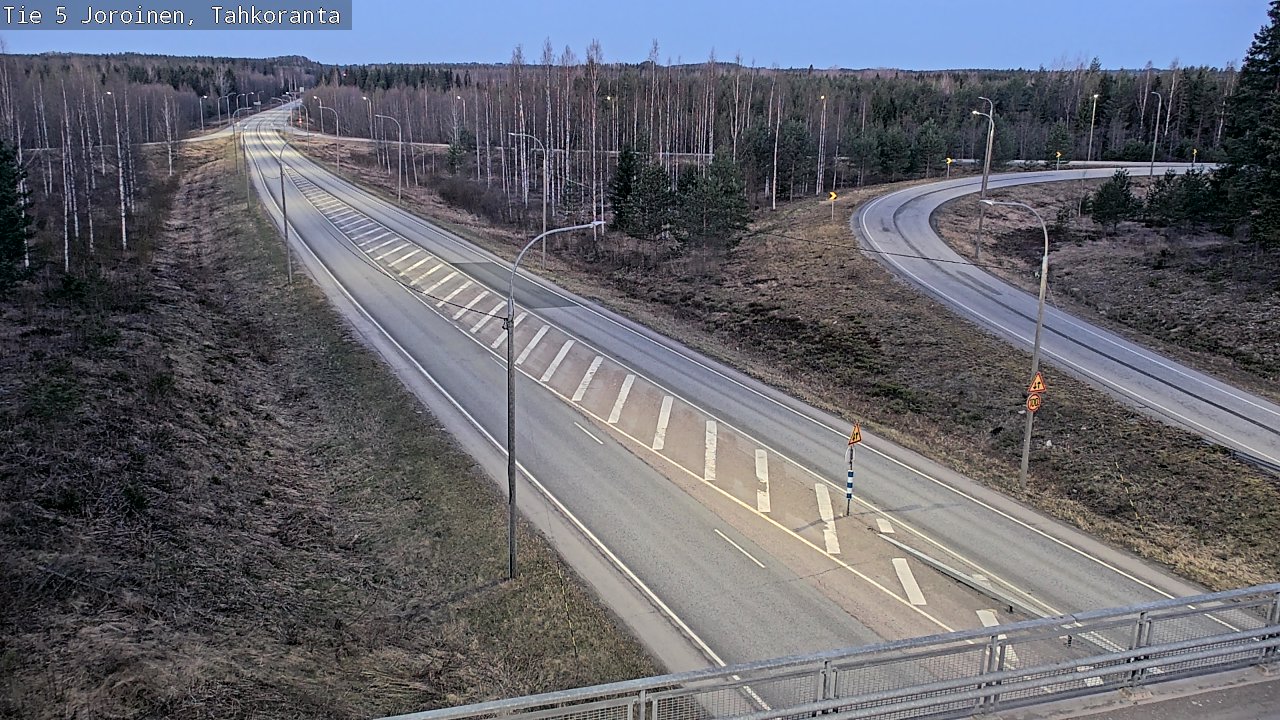 Weather Camera Image Väg 5 Jorois, Tahkoranta, Joroinen, Pohjois-Savo