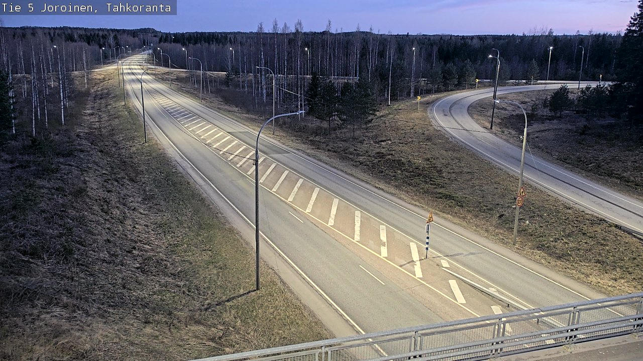 Weather Camera Image Väg 5 Jorois, Tahkoranta, Joroinen, Pohjois-Savo