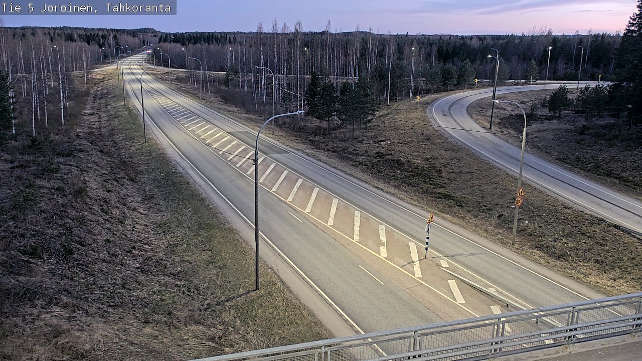 Weather Camera Image Väg 5 Jorois, Tahkoranta, Joroinen, Pohjois-Savo