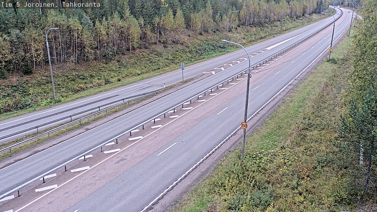 Weather Camera Image Väg 5 Jorois, Tahkoranta, Joroinen, Pohjois-Savo