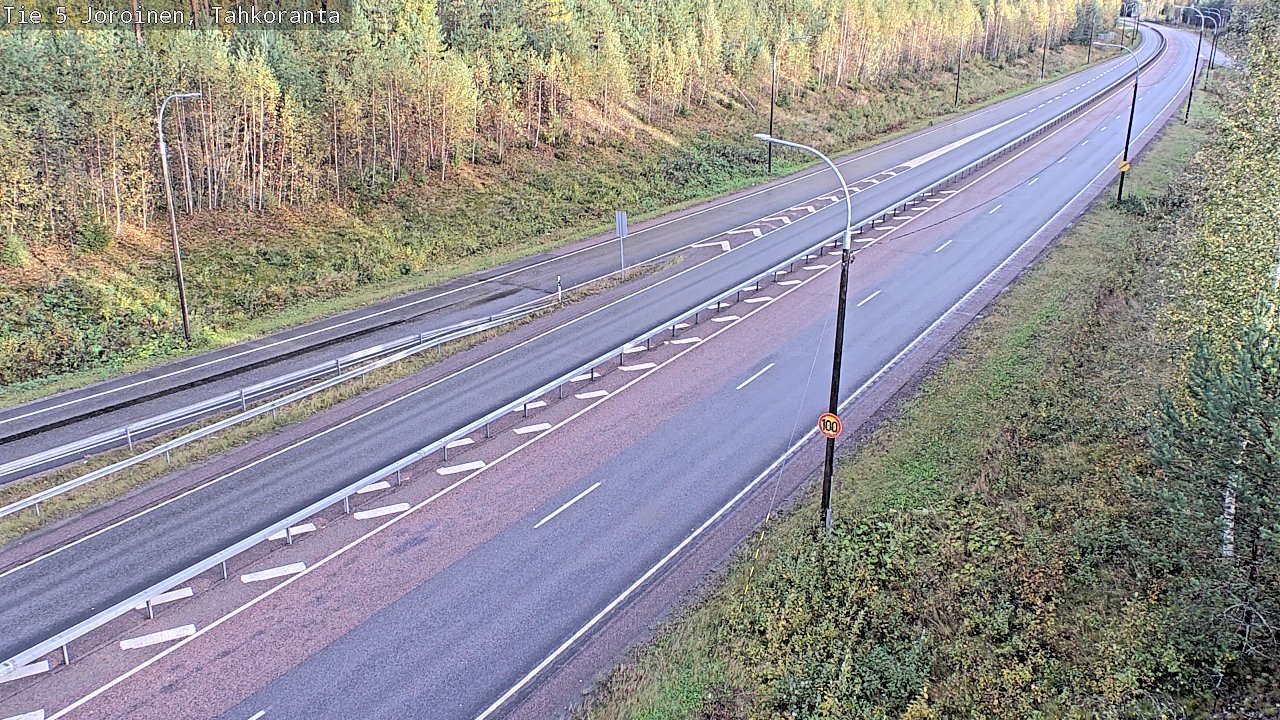 Weather Camera Image Väg 5 Jorois, Tahkoranta, Joroinen, Pohjois-Savo