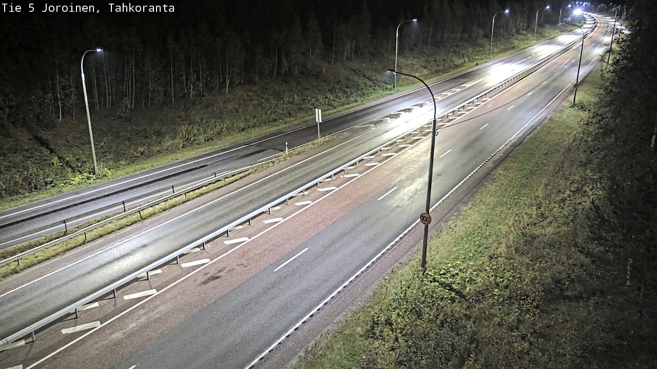 Weather Camera Image Väg 5 Jorois, Tahkoranta, Joroinen, Pohjois-Savo