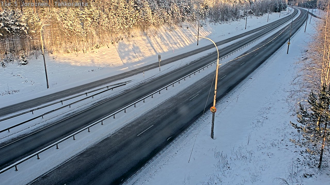 Weather Camera Image Road 5 Joroinen, Tahkoranta, Joroinen, Pohjois-Savo