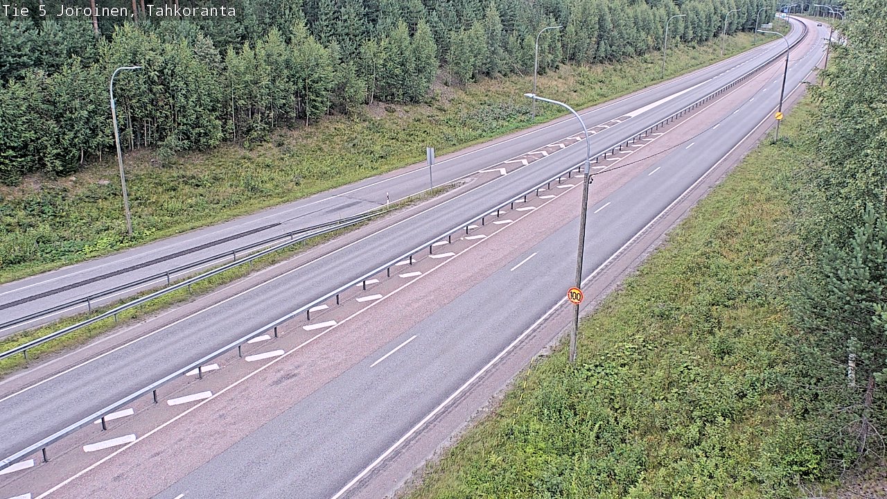 Weather Camera Image Road 5 Joroinen, Tahkoranta, Joroinen, Pohjois-Savo