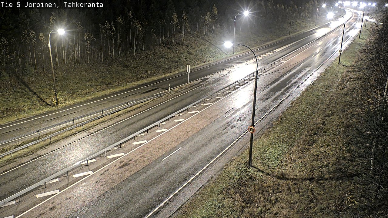 Weather Camera Image Väg 5 Jorois, Tahkoranta, Joroinen, Pohjois-Savo