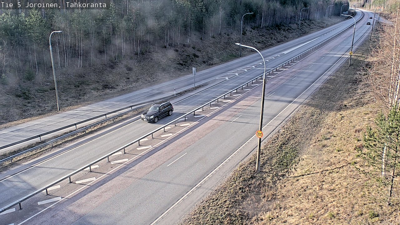 Weather Camera Image Väg 5 Jorois, Tahkoranta, Joroinen, Pohjois-Savo