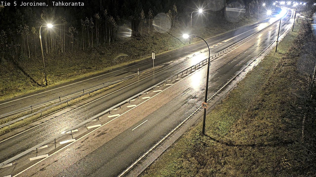 Weather Camera Image Väg 5 Jorois, Tahkoranta, Joroinen, Pohjois-Savo