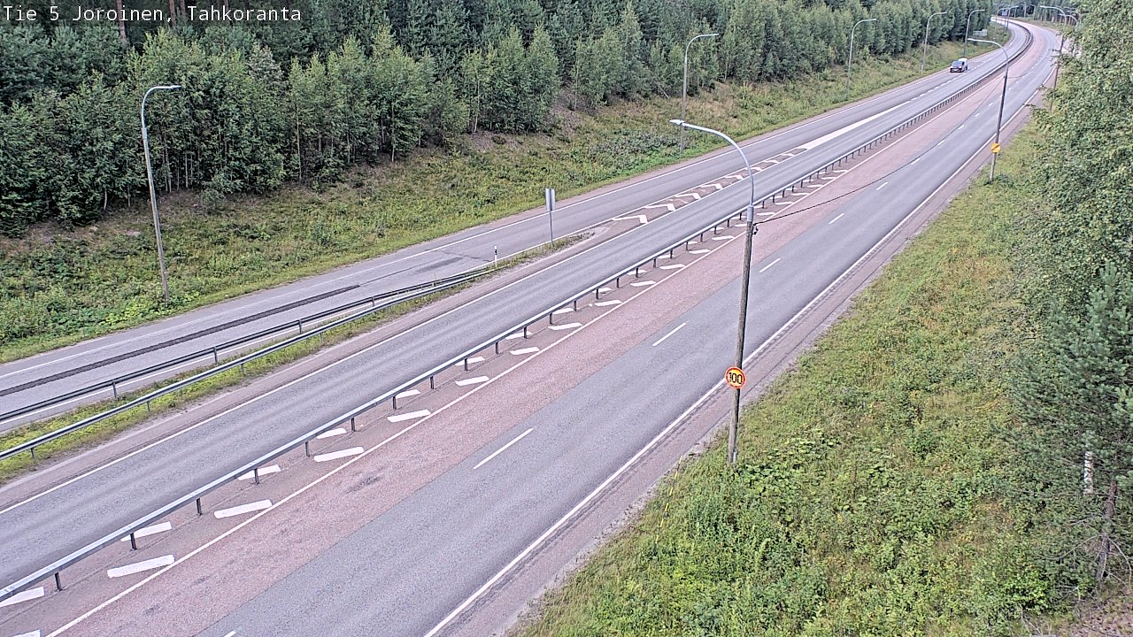Weather Camera Image Väg 5 Jorois, Tahkoranta, Joroinen, Pohjois-Savo