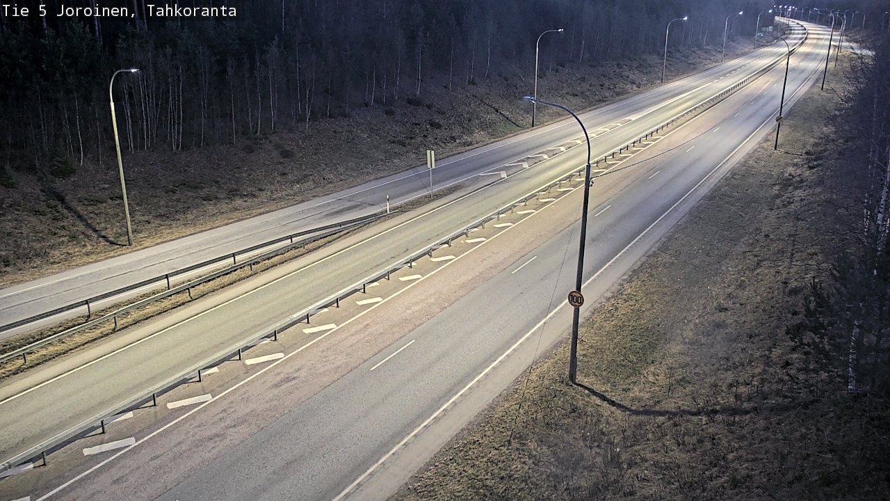 Weather Camera Image Väg 5 Jorois, Tahkoranta, Joroinen, Pohjois-Savo