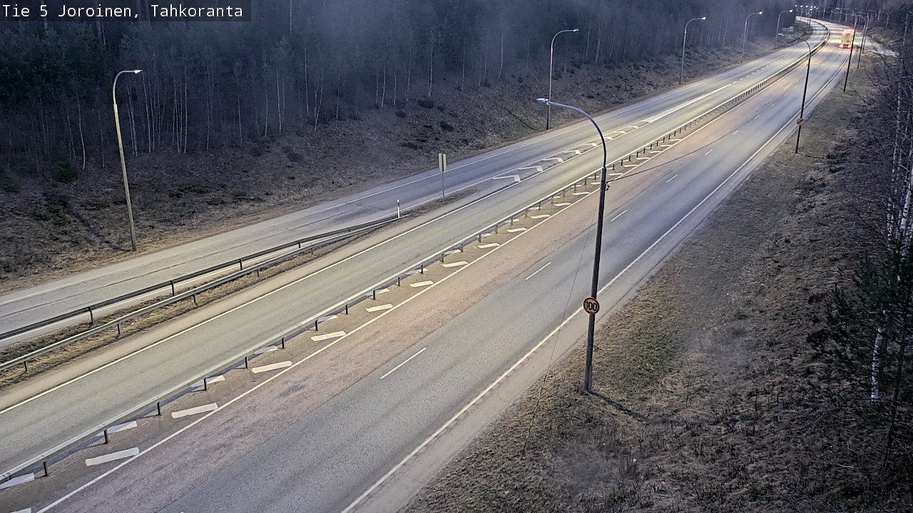 Weather Camera Image Väg 5 Jorois, Tahkoranta, Joroinen, Pohjois-Savo