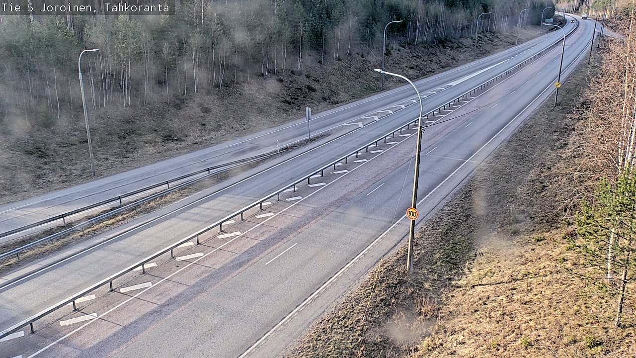 Weather Camera Image Väg 5 Jorois, Tahkoranta, Joroinen, Pohjois-Savo
