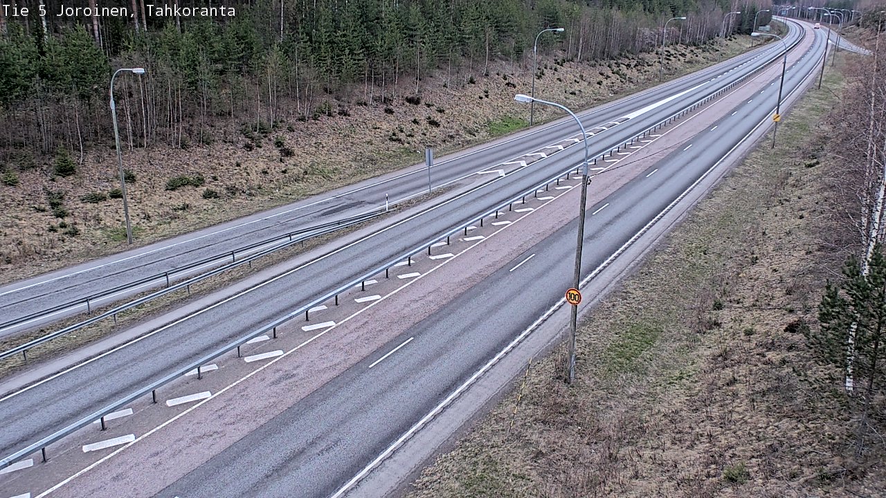 Weather Camera Image Väg 5 Jorois, Tahkoranta, Joroinen, Pohjois-Savo