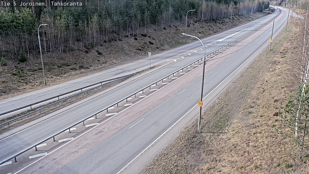 Weather Camera Image Väg 5 Jorois, Tahkoranta, Joroinen, Pohjois-Savo