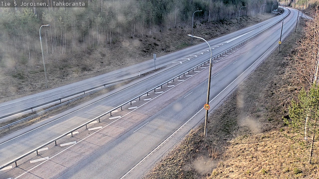 Weather Camera Image Väg 5 Jorois, Tahkoranta, Joroinen, Pohjois-Savo