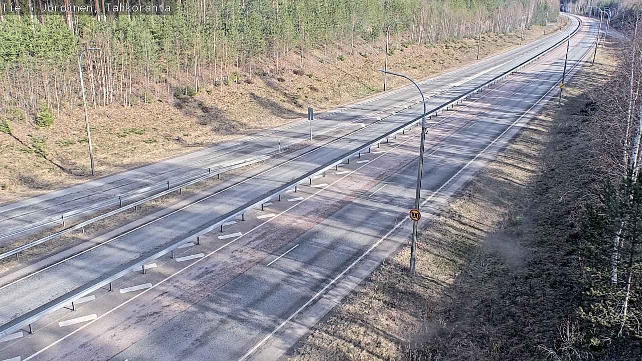 Weather Camera Image Väg 5 Jorois, Tahkoranta, Joroinen, Pohjois-Savo