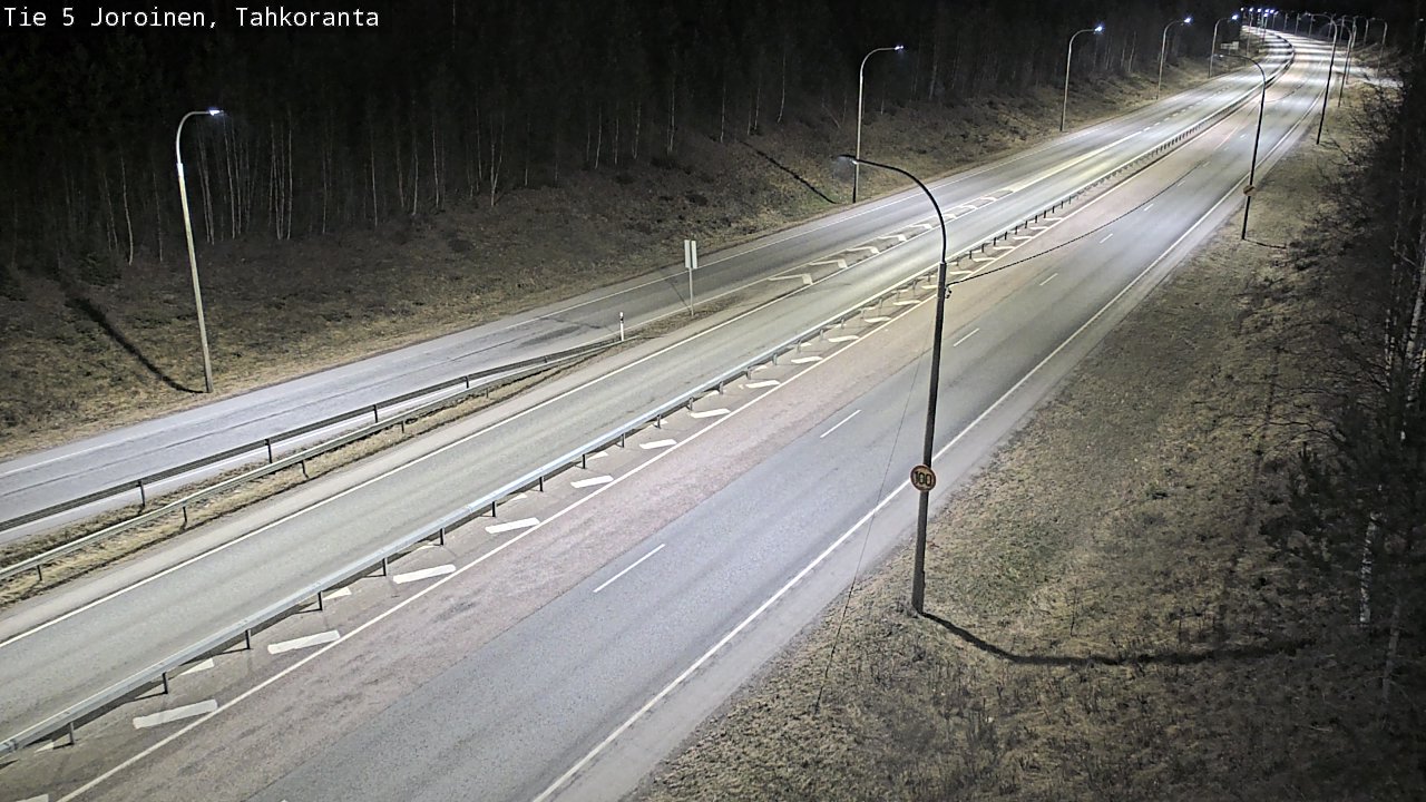 Weather Camera Image Väg 5 Jorois, Tahkoranta, Joroinen, Pohjois-Savo