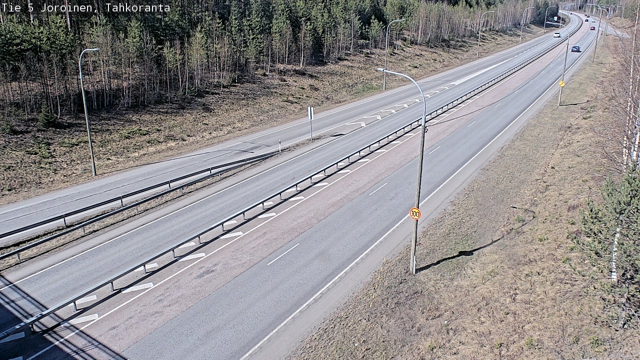 Weather Camera Image Väg 5 Jorois, Tahkoranta, Joroinen, Pohjois-Savo