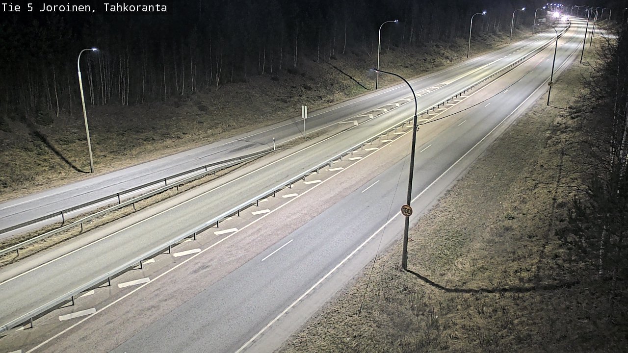Weather Camera Image Väg 5 Jorois, Tahkoranta, Joroinen, Pohjois-Savo