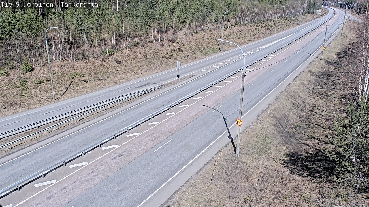 Weather Camera Image Väg 5 Jorois, Tahkoranta, Joroinen, Pohjois-Savo