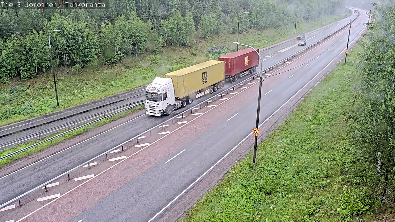 Weather Camera Image Väg 5 Jorois, Tahkoranta, Joroinen, Pohjois-Savo