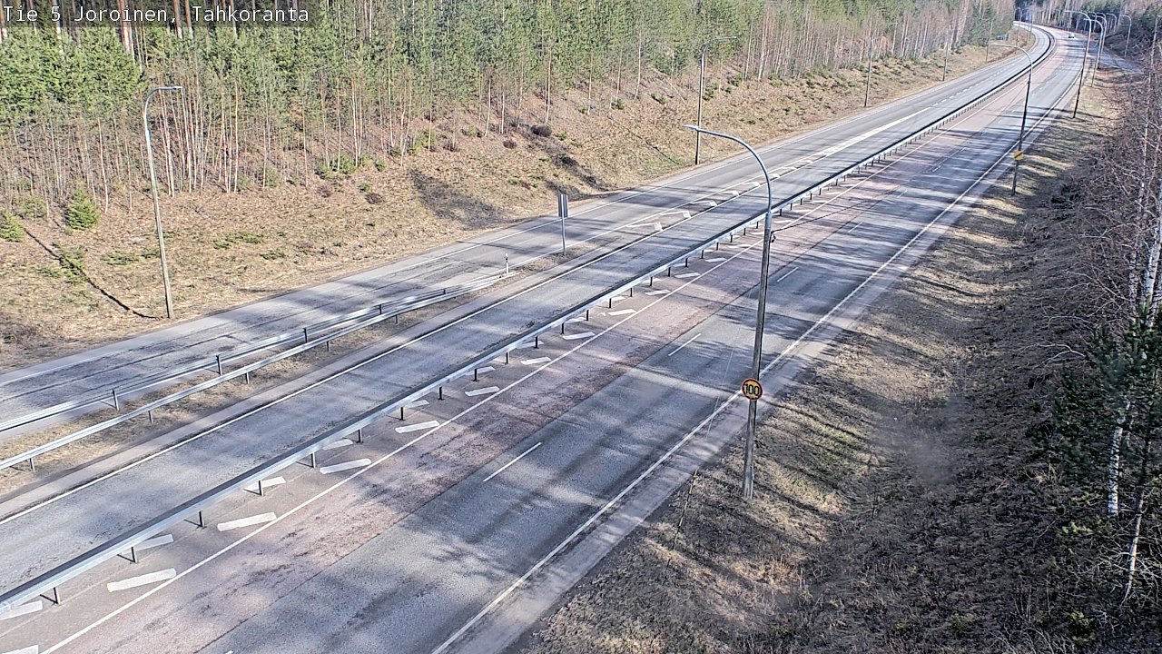 Weather Camera Image Väg 5 Jorois, Tahkoranta, Joroinen, Pohjois-Savo