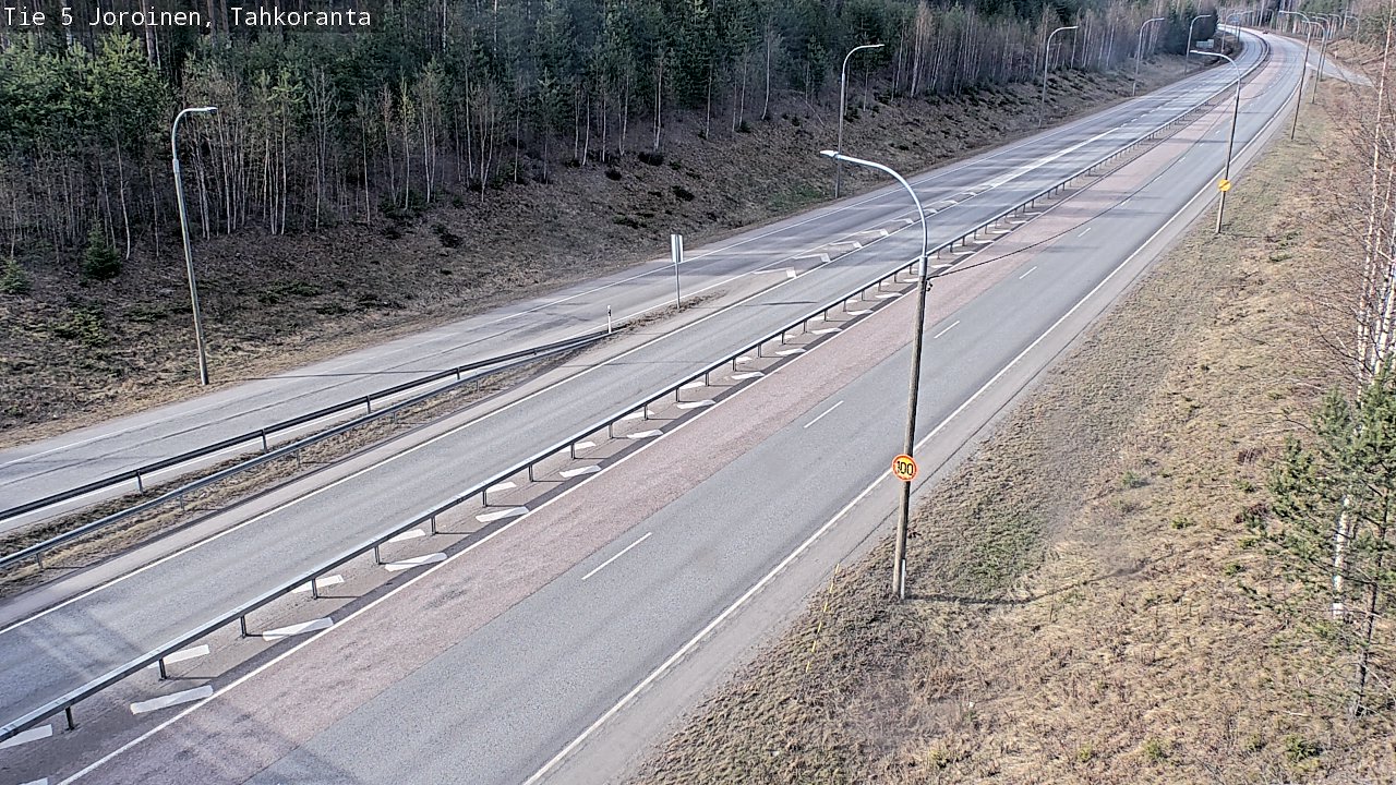 Weather Camera Image Väg 5 Jorois, Tahkoranta, Joroinen, Pohjois-Savo