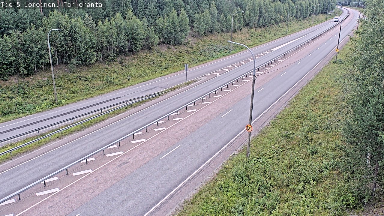 Weather Camera Image Väg 5 Jorois, Tahkoranta, Joroinen, Pohjois-Savo