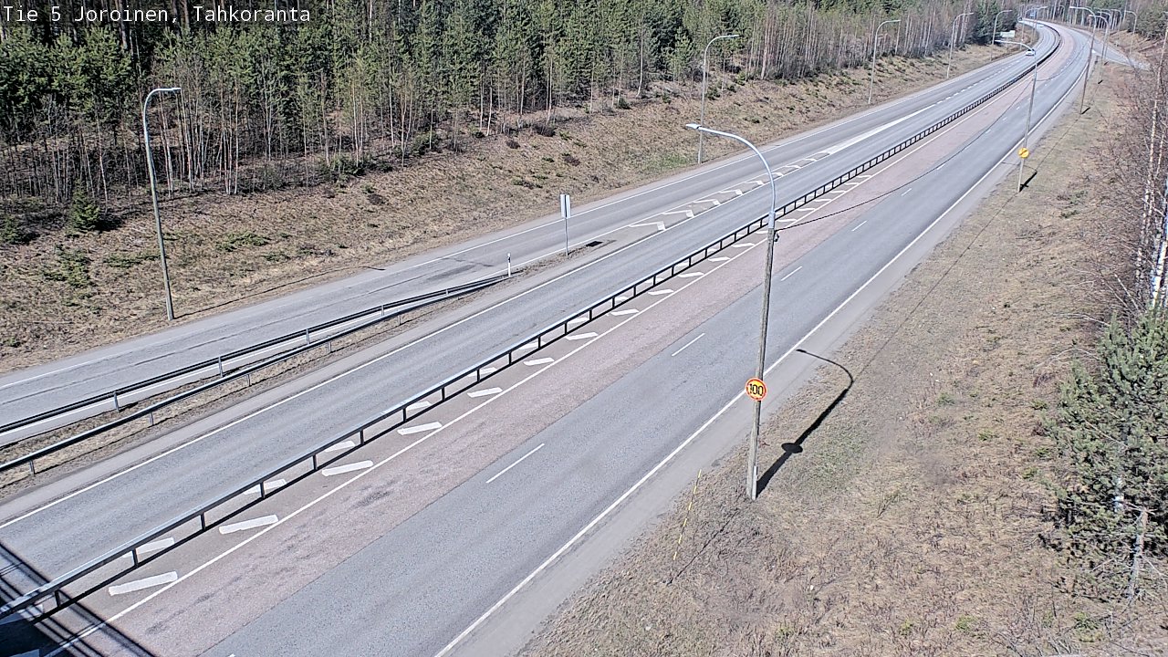 Weather Camera Image Väg 5 Jorois, Tahkoranta, Joroinen, Pohjois-Savo