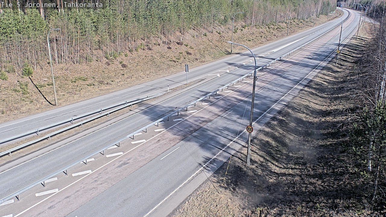Weather Camera Image Väg 5 Jorois, Tahkoranta, Joroinen, Pohjois-Savo