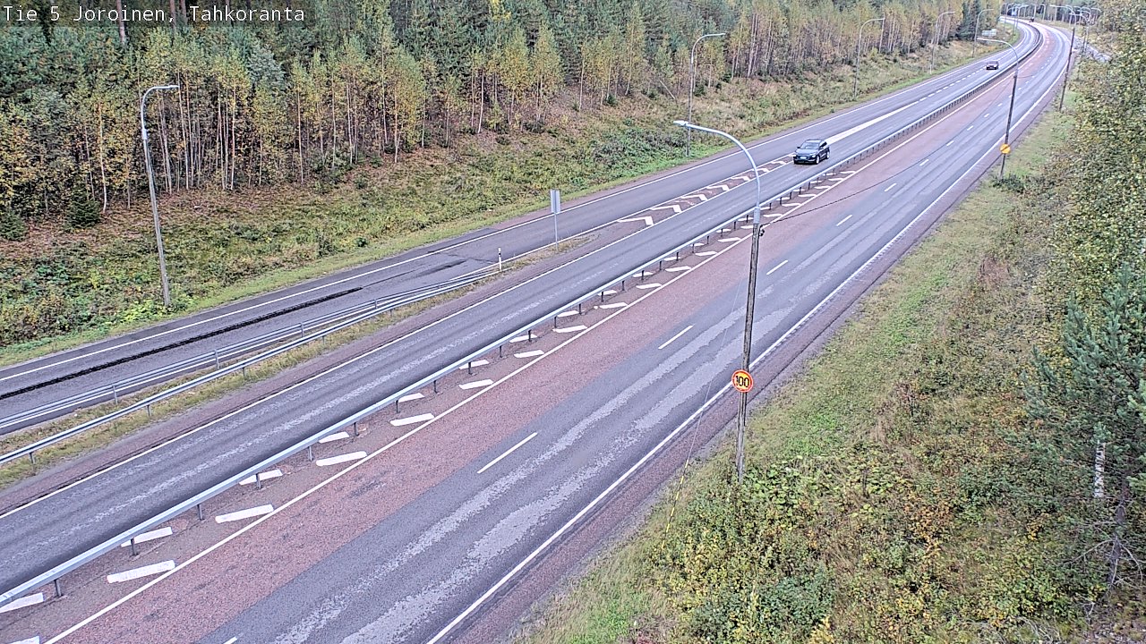 Weather Camera Image Väg 5 Jorois, Tahkoranta, Joroinen, Pohjois-Savo