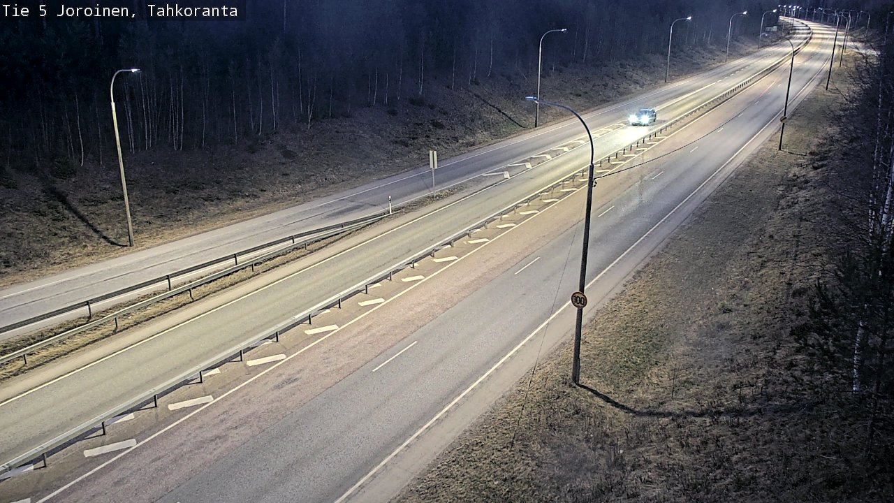 Weather Camera Image Väg 5 Jorois, Tahkoranta, Joroinen, Pohjois-Savo