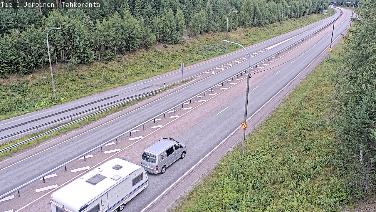 Weather Camera Image Road 5 Joroinen, Tahkoranta, Joroinen, Pohjois-Savo