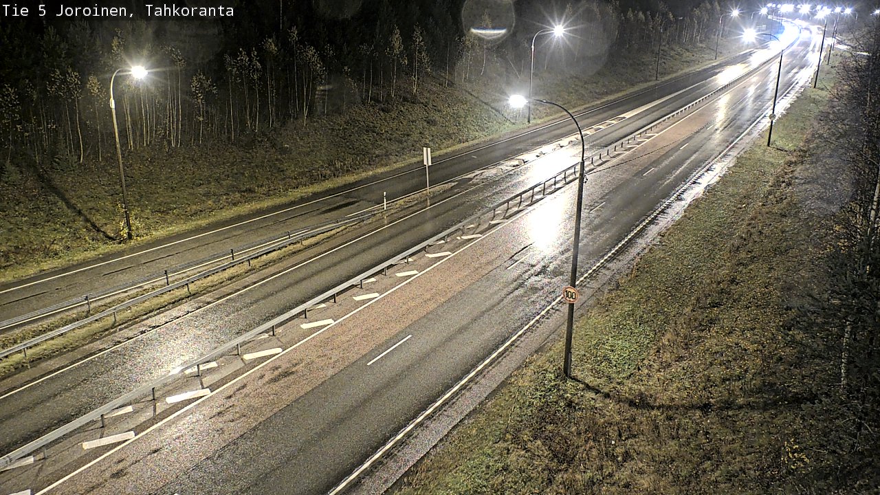 Weather Camera Image Väg 5 Jorois, Tahkoranta, Joroinen, Pohjois-Savo