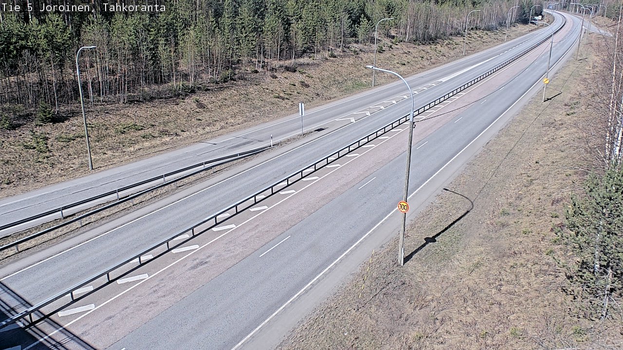 Weather Camera Image Väg 5 Jorois, Tahkoranta, Joroinen, Pohjois-Savo
