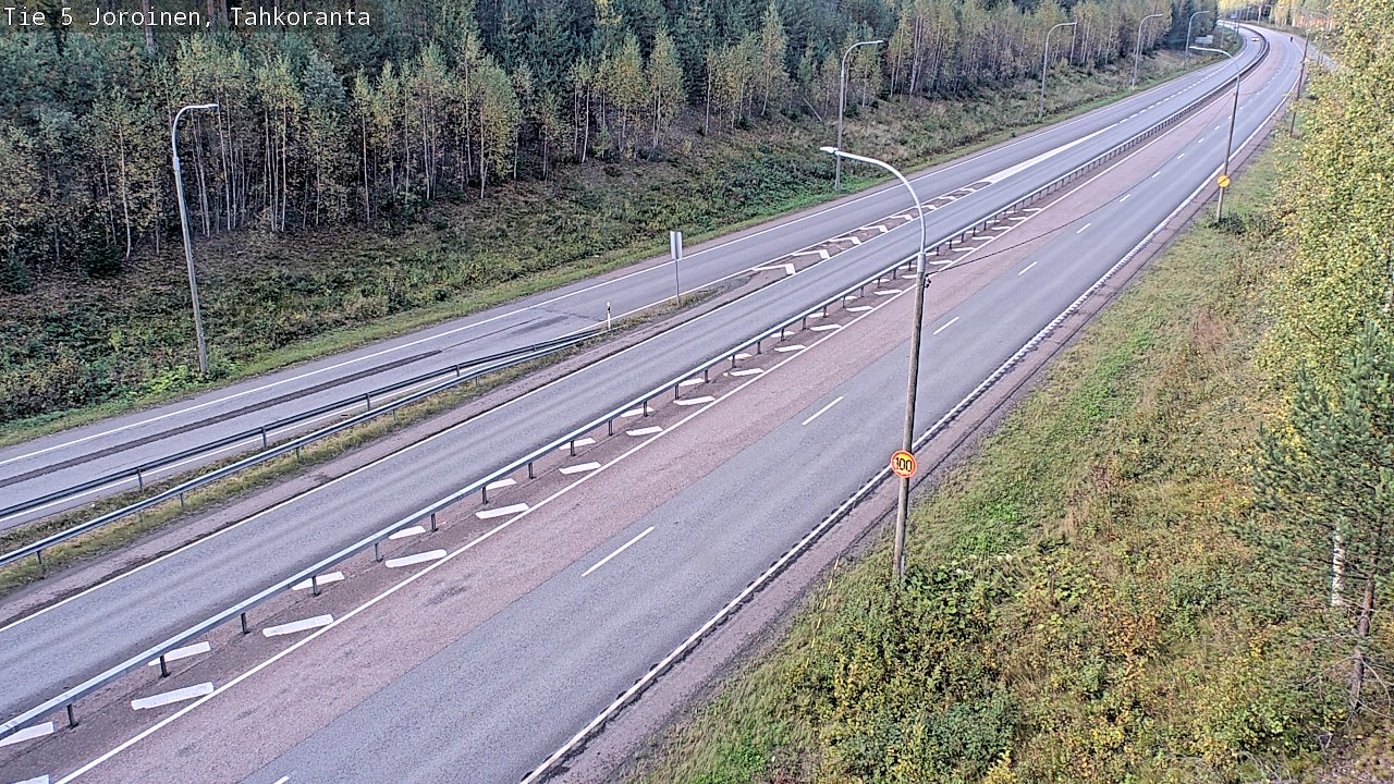 Weather Camera Image Väg 5 Jorois, Tahkoranta, Joroinen, Pohjois-Savo