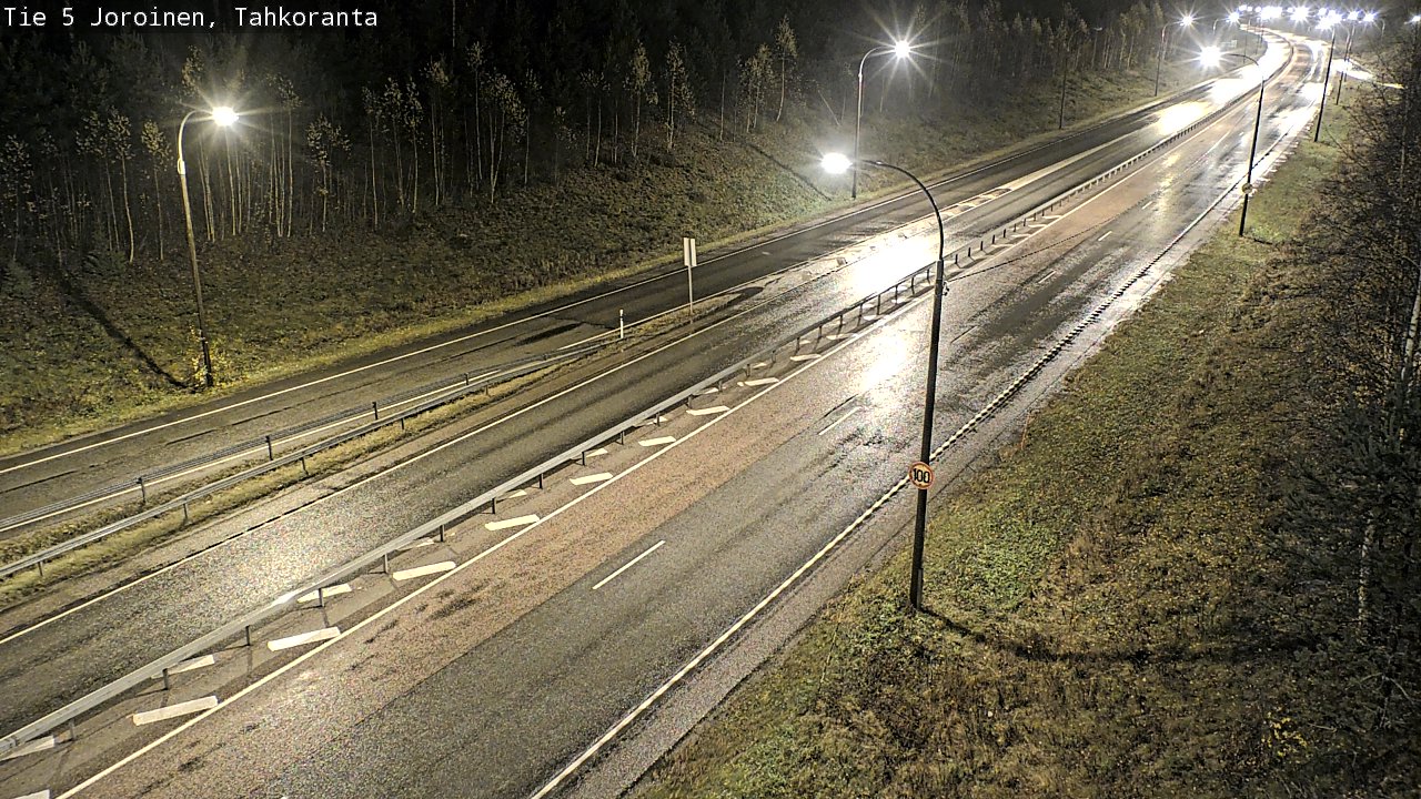 Weather Camera Image Väg 5 Jorois, Tahkoranta, Joroinen, Pohjois-Savo