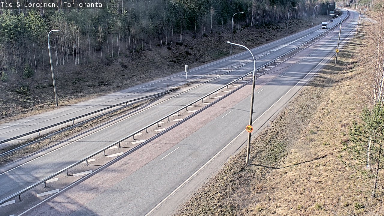 Weather Camera Image Väg 5 Jorois, Tahkoranta, Joroinen, Pohjois-Savo