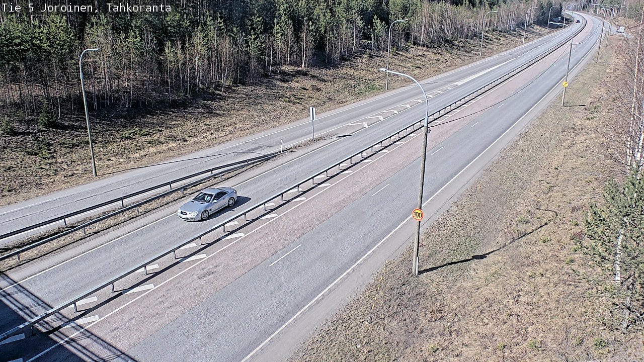 Weather Camera Image Väg 5 Jorois, Tahkoranta, Joroinen, Pohjois-Savo