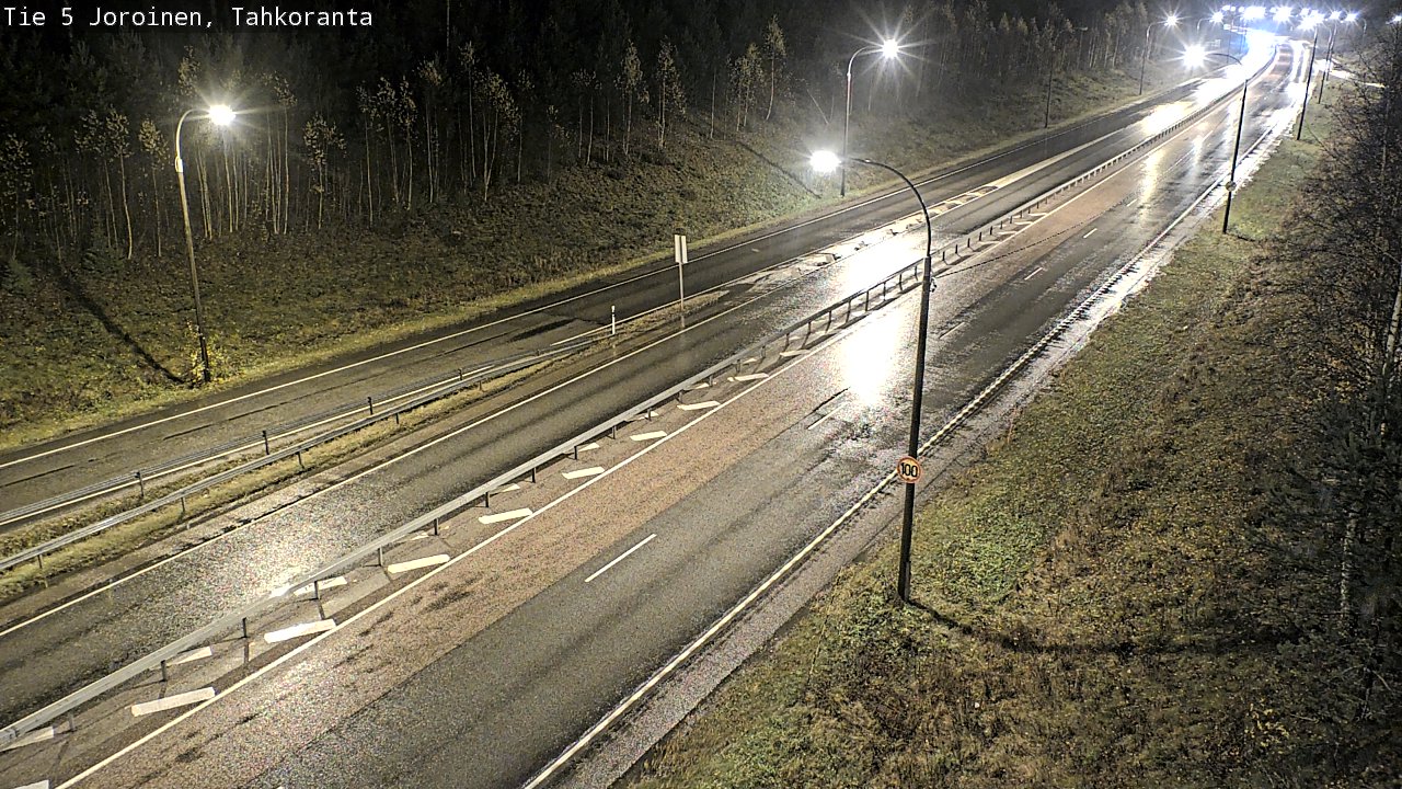 Weather Camera Image Väg 5 Jorois, Tahkoranta, Joroinen, Pohjois-Savo
