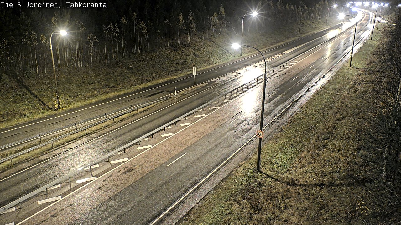 Weather Camera Image Väg 5 Jorois, Tahkoranta, Joroinen, Pohjois-Savo
