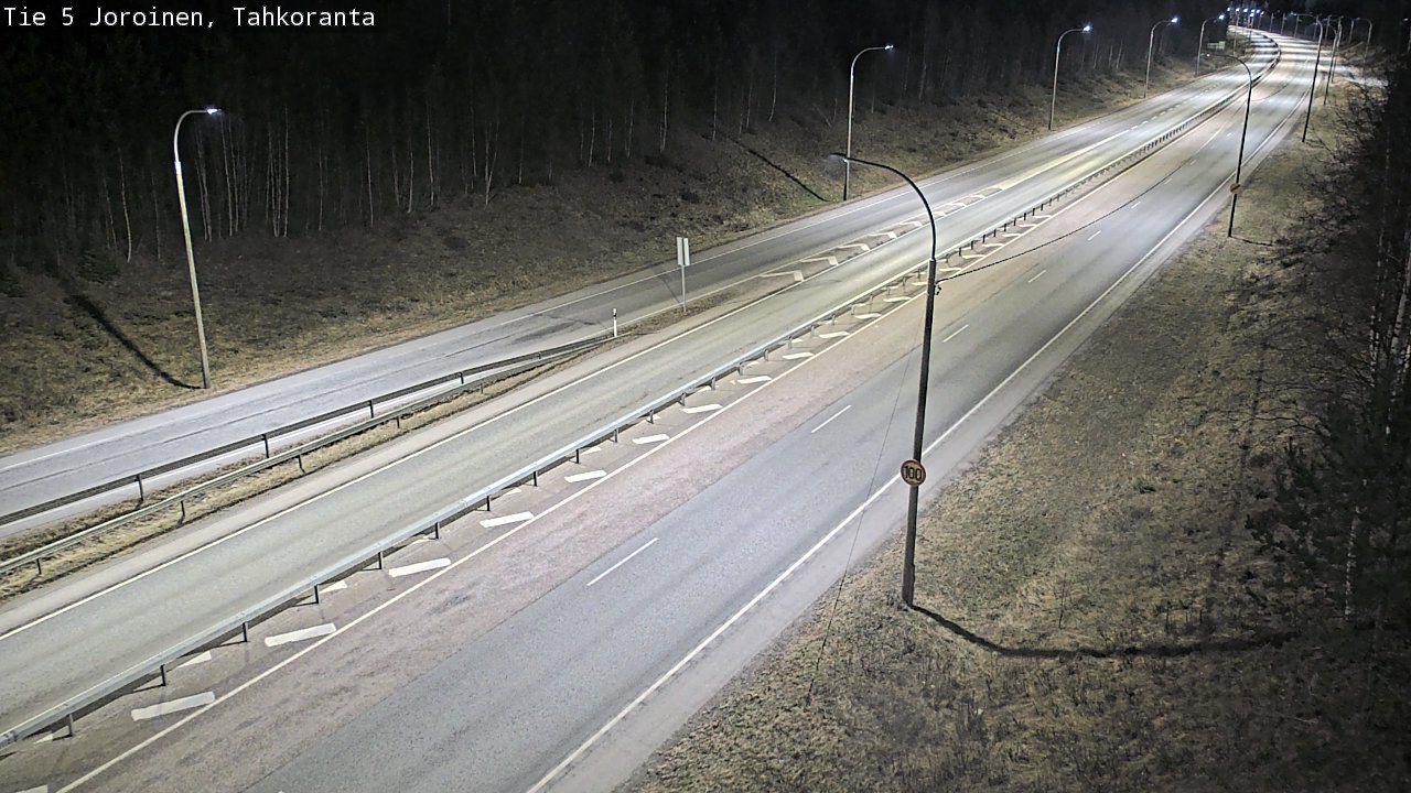 Weather Camera Image Väg 5 Jorois, Tahkoranta, Joroinen, Pohjois-Savo