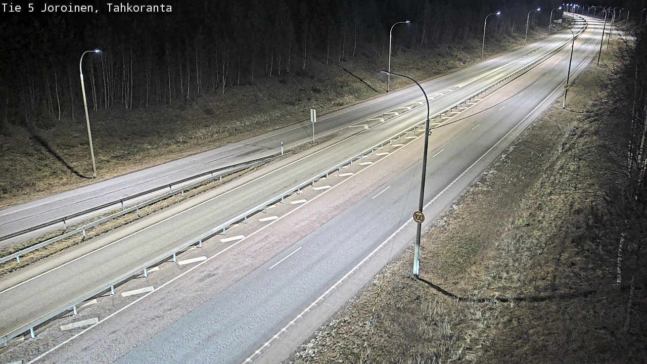 Weather Camera Image Väg 5 Jorois, Tahkoranta, Joroinen, Pohjois-Savo