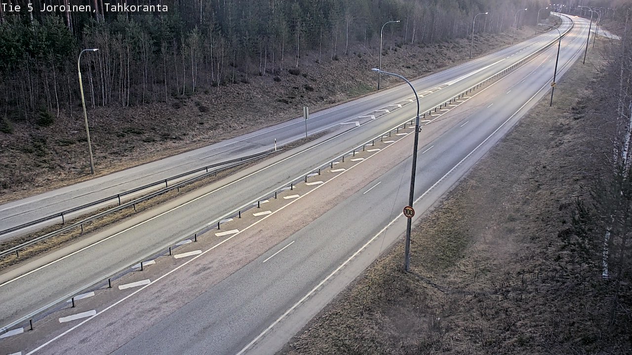 Weather Camera Image Väg 5 Jorois, Tahkoranta, Joroinen, Pohjois-Savo